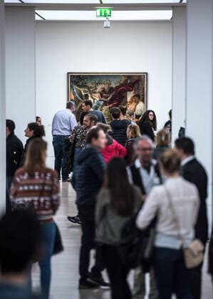 Corona Virus. Die lange Nacht der Musseen 2020 in Stuttgart wird abgesagt. Aufgrund der steigenden Zahlen der Erkrankten am Corona Virus, Covid 19. Hier: Im Kunstmuseum Stuttgart. Stuttgart Baden-Wuerttemberg Deutschland Copyright: xMaxxKovalenkox