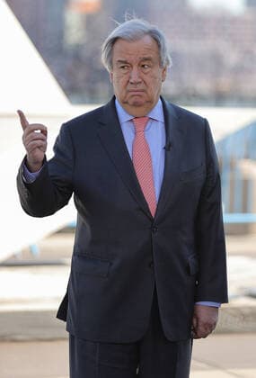 News Bilder des Tages March 9, 2020, New York, NY, USA: United Nations, New York, USA, March 09, 2020 - Secretary General Antonio Guterres visits the Slave Memorial today at the UN Headquarters in New York..Photo: EuropaNewswire..PHOTO CREDIT MANDATORY. New York USA - ZUMAra1_ 20200309_zap_ra1_018 Copyright: xLuizxRampelottox