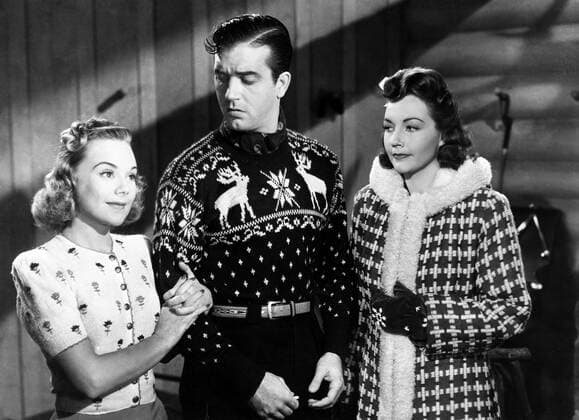 SUN VALLEY SERENADE, from left, Sonja Henie, John Payne, Lynn Bari, 1941, TM and Copyright 20th Century-Fox Film Corp. All Rights Reserved 20thCentFox Courtesy Everett Collection !ACHTUNG AUFNAHMEDATUM GESCHÃ„TZT! PUBLICATIONXNOTxINxCANxCHNxFRAxITAxJPNxNORxPOLxRUSxESPxUKxUSA Copyright: x20thCentFox CourtesyxEverettxCollectionx MBDSUVA FE030