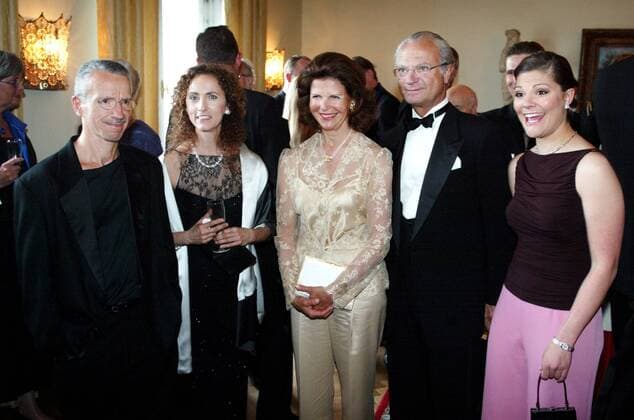 STOCKHOLM 050312 POLAR PRIZE On Monday, May 12, 2003, the Polar Prize was awarded for the 12th time This years winner was pianist Keith Jarrett Picture Keith Jarrett, Mrs. Jarrett, Queen Silvia, King Karl XVI Gustaf and Crown Princess Victoria Photo Ola Torkelsson Code 1028 COPYRIGHT SCANPIX x10,  Copyright: xOLAxTORKELSSONx POLARPRISET 2003