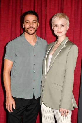 Kostja Ullmann und Emilia Schüle beim Fototermin bei der Pressekonferenz zur Bekanntgabe der Nominierungen für den Deutschen Filmpreis 2020 im Delphi Filmpalast. Berlin, 11.03.2020