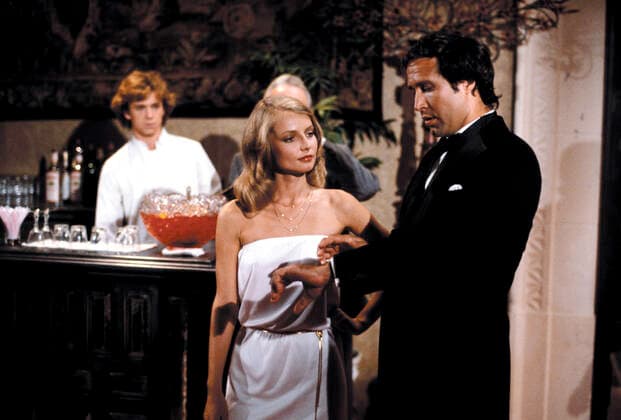 CADDYSHACK, Michael O Keefe, Cindy Morgan, Chevy Chase, 1980. (c) Orion Pictures Courtesy: Everett Collection. Orion Pictures Corp Courtesy Everett Collection !ACHTUNG AUFNAHMEDATUM GESCHÃ„TZT! PUBLICATIONXNOTxINxCANxCHNxFRAxITAxJPNxNORxPOLxRUSxESPxUKxUSA Copyright: xOrionxPicturesxCorp CourtesyxEverettxCollectionx MCDCADD EC007