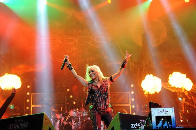 DORO beim Autritt auf dem Wacken-Open-Air in Wacken snapshot-photography H.Jarosch *** DORO at the Wacken Open Air in Wacken snapshot photography H Jarosch
