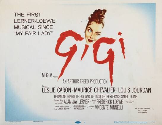 GIGI, Leslie Caron, 1958. !ACHTUNG AUFNAHMEDATUM GESCHÃ„TZT! PUBLICATIONXNOTxINxCANxCHNxFRAxITAxJPNxNORxPOLxRUSxESPxUKxUSA Copyright: xCourtesyxEverettxCollectionx MCDGIGI EC016