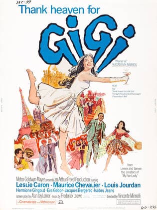 GIGI, US poster, Leslie Caron (center), bottom from left: Jacques Bergerac, Eva Gabor, Hermione Gingold, Maurice Chevalier, Louis Jourdan, Leslie Caron, 1958 Courtesy !ACHTUNG AUFNAHMEDATUM GESCHÃ„TZT! PUBLICATIONXNOTxINxCANxCHNxFRAxITAxJPNxNORxPOLxRUSxESPxUKxUSA Copyright: xCourtesyxEverettxCollectionx MCDGIGI EC014