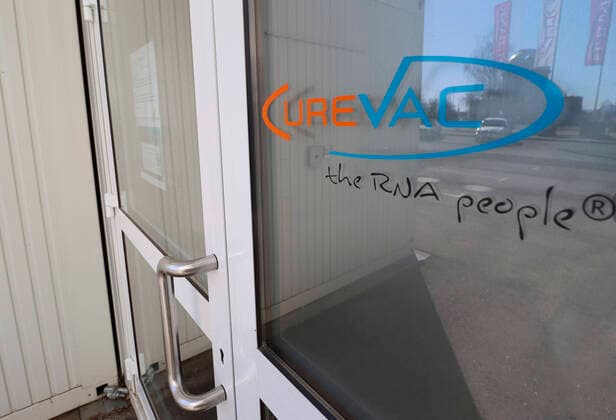Tuebingen 15.03.2020 Logo des Tuebinger biopharmazeutisches Unternehmen CureVac AG