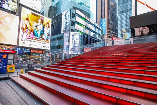 Bilder des Jahres 2020, News 03 März News Bilder des Tages March 16, 2020, New York, NEW YORK, EUA: Movement in Times Square following the announcement of Corona Virus Covid-19 in New York this Monday, 16th. New York EUA - ZUMAc233 47074287st Copyright: xVanessaxCarvalhox