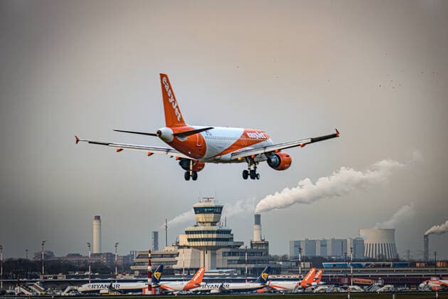 Berlin Reinickendorf OT Tegel, Flughafen Berlin Tegel TXL, Flugzeug EasyJet Berlin