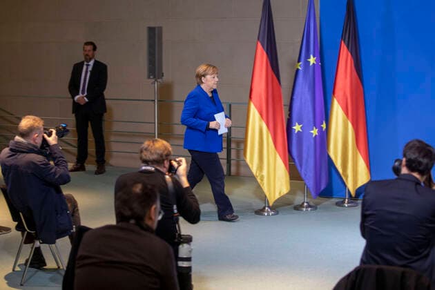 Deutschland, Berlin, Bundeskanzleramt, Statement von Bundeskanzlerin Angela Merkel CDU zur aktuellen Situation der Corona Krise, 17.03.2020