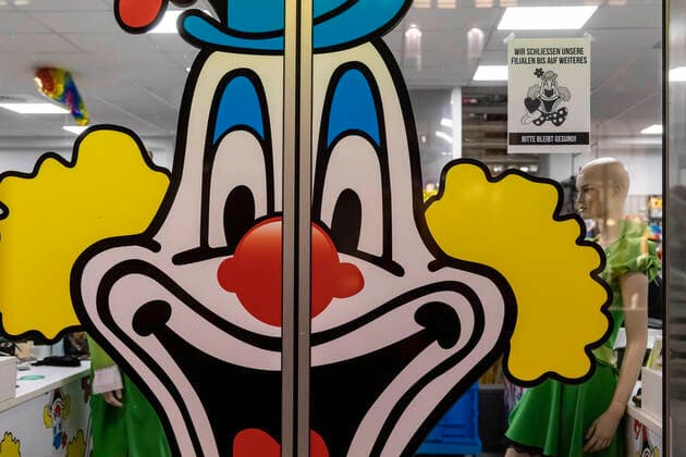 DEU, Deutschland, Baden-Württemberg, Stuttgart, 17.03.2020: Spielwaren Fachgeschäft in Stuttgart. Wegen der Corona-Krise bleibt der Shop geschlossen.