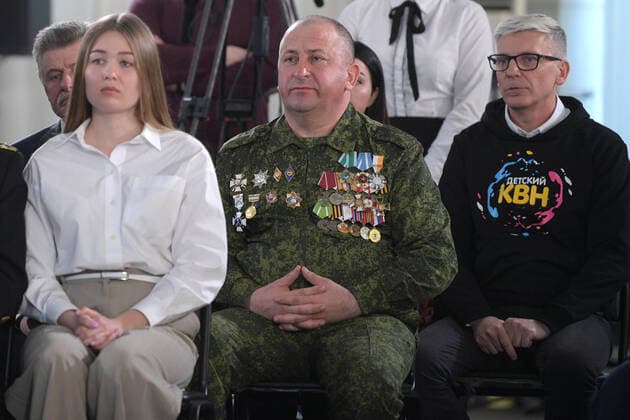 SEVASTOPOL, RUSSIA - MARCH 18, 2020: A public meeting with Russia s President Vladimir Putin takes place at the Konstantinovskaya Batareya Konstantin Battery Museum and Exhibition Centre. Alexei Druzhinin Russian Presidential Press and Information Office TASS  TS0D2A46