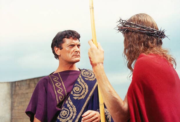 PONTIUS PILATE, (aka PONZIO PILATO), Jean Marais as Pontius Pilate (left), 1962 Courtesy Everett Collection !ACHTUNG AUFNAHMEDATUM GESCHÃ„TZT! PUBLICATIONXNOTxINxCANxCHNxFRAxITAxJPNxNORxPOLxRUSxESPxUKxUSA Copyright: xCourtesyxEverettxCollectionx MCDPOPI EC010