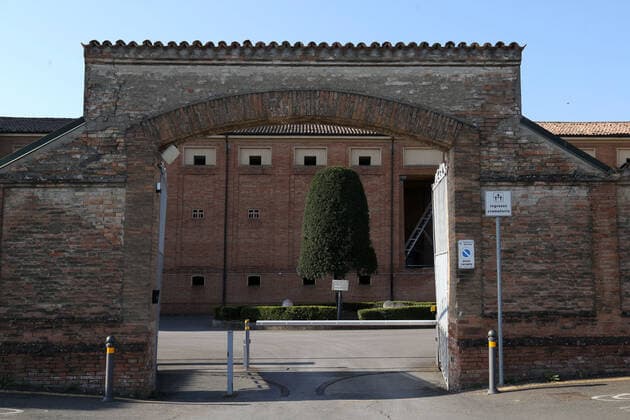 Architektur von Aldo Rossi Modena. The cemetery of San Cataldo where the crematorium used to cremate some of the deaths due to the Coronavirus in Bergamo is located (ROBERTO BRANCOLINI Fotogramma, Modena - 2020-03-19) p.s. la foto e utilizzabile nel rispetto del contesto in cui e stata scattata, e senza intento diffamatorio del decoro delle persone rappresentate  Copyright: xROBERTOxBRANCOLINIx xFOTOGRAMMAx