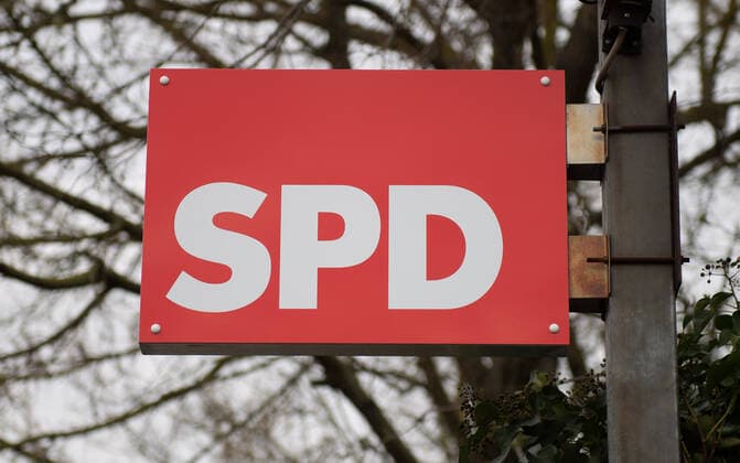xblx, Schild der Partei SPD Friedberg