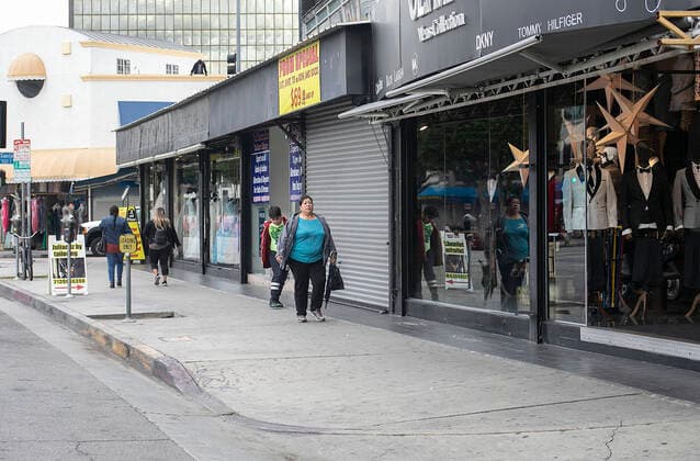 March 19, 2020, Los Angeles, California, USA: Normally busy streets in downtown Los Angeles California are closed due to the coronavirus which has closed restaurants, theaters and many commuters work from home or stay home on Thursday, March 19, 2020. JAVIER ROJAS PI Los Angeles USA - ZUMAp124 20200319_zaa_p124_012 Copyright: xJavierxRojasx