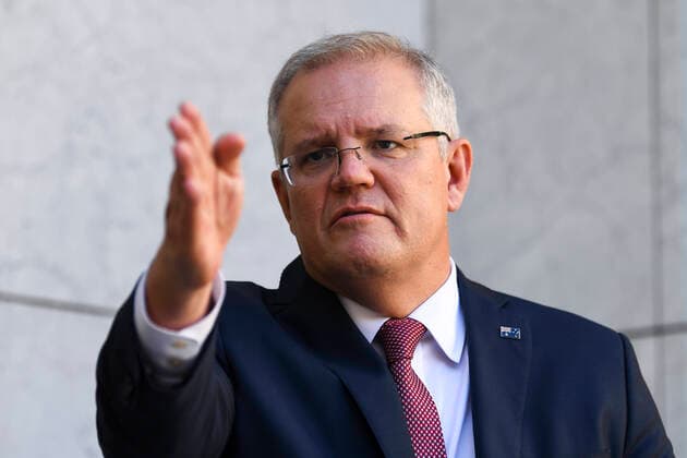SCOTT MORRISON CORONAVIRUS PRESSER, Australian Prime Minister Scott Morrison speaks to the media during a press conference at Parliament House in Canberra, Friday, March 20, 2020. ( NO ARCHIVING, EDITORIAL USE ONLY, NO USE IN BOOKS WITHOUT CONSENT CANBERRA ACT AUSTRALIA  Copyright: xLUKASxCOCHx 20200320001458339945