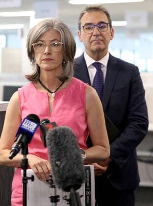 COVID-19 COMMAND CENTRE OPENING, SA Health chief public health officer Nicola Spurrier speaks to the media at the new SA Health Covid-19 Command Centre in Adelaide, Friday, March 20, 2020. ( NO ARCHIVING, EDITORIAL USE ONLY, NO USE IN BOOKS WITHOUT CONSENT Adelaide SA AUSTRALIA  Copyright: xKELLYxBARNESx 20200320001458350898