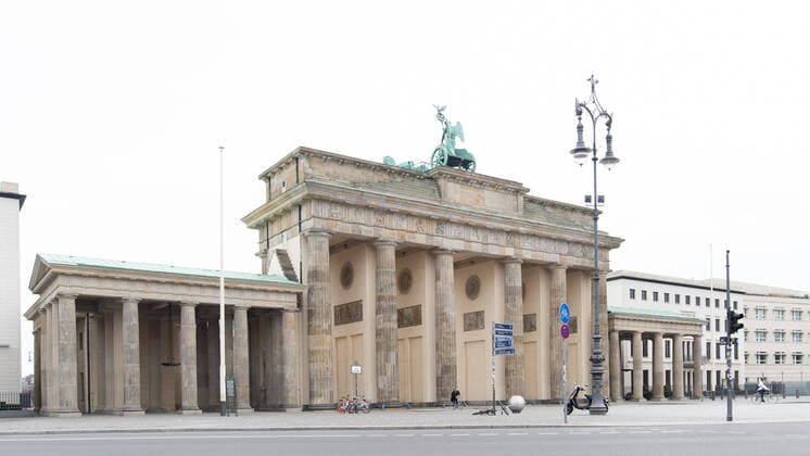 Berlin GER, Berlin, Vorplatz - Brandenburger Tor, 20.03.2020 Vorplatz am Brandenburger Tor, Copyright: xUwexKoch Eibner-Pressefotox EP_UKH