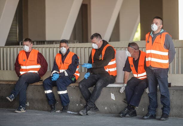 Improvised hospital for patients - Zagreb, Croatia 20.03.2020., Zagreb, Croatia - The National Civil Protection Headquarters is installing beds for patients with the coronavirus in the Arena Center. MarkoxPrpic PIXSELL