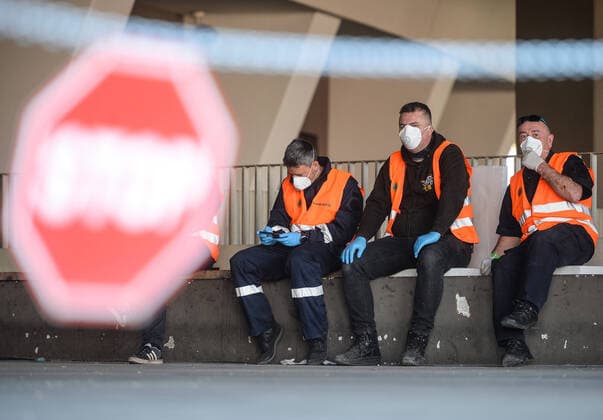 Improvised hospital for patients - Zagreb, Croatia 20.03.2020., Zagreb, Croatia - The National Civil Protection Headquarters is installing beds for patients with the coronavirus in the Arena Center. MarkoxPrpic PIXSELL