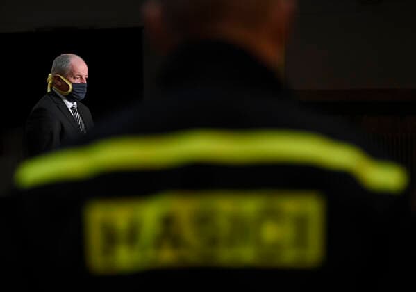 Head of Central Crisis Staff Roman Prymula speaks during the press conference in Prague, Czech Republic, March 20, 2020. (CTKxPhoto MichalxKrumphanzl) CTKPhotoP202003200747901 kru 3
