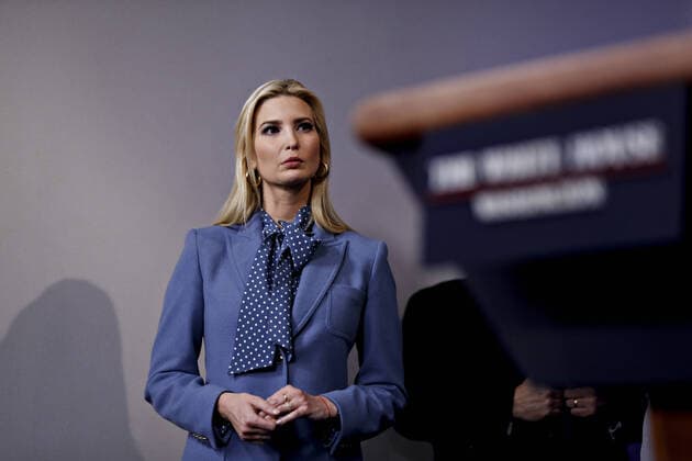 Ivanka Trump, senior adviser to U.S. President Donald Trump, listens during a Coronavirus Task Force news conference in the briefing room of the White House in Washington in Washington, DC on Friday, March 20, 2020. Americans will have to practice social distancing for at least several more weeks to mitigate U.S. cases of Covid-19, Anthony S. Fauci of the National Institutes of Health said today.  WAX20200320204 ALxDRAGO