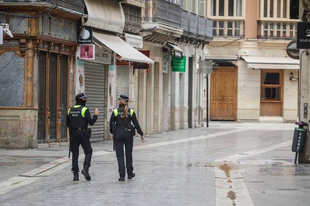 March 20, 2020: 20 March 2020 (malaga) state security forces, local police and the army ensure compliance with the state of alert throughout the country, so that security measures to curb the coronavirus are complied with throughout Spain - ZUMAc161 20200320_zap_c161_009 Copyright: xLorenzoxCarnerox