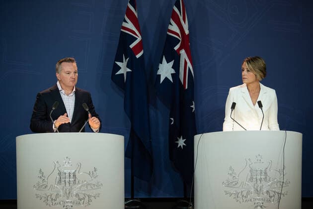 LABOR CORONAVIRUS PRESSER, Shadow Minister for Health Chris Bowen and Deputy Labor Leader in the Senate Kristina Keneally speaking at a media conference in Sydney, Saturday, March 21, 2020. ( NO ARCHIVING, EDITORIAL USE ONLY, NO USE IN BOOKS WITHOUT CONSENT SYDNEY NSW AUSTRALIA  Copyright: xJAMESxGOURLEYx 20200321001458531618