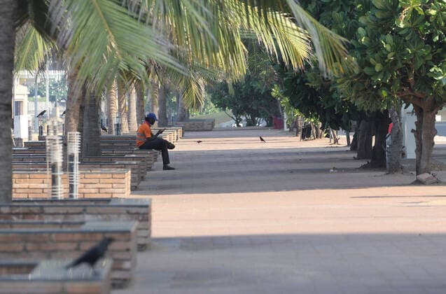 March 21, 2020, Colombo, Sri Lanka: A view of an empty street is seen after the authorities announced a weekend curfew in a country as a preventive measure against the spread of the COVID-19 novel coronavirus, in Colombo March 21, 2020. Colombo Sri Lanka - ZUMAd152 20200321_znp_d152_011 Copyright: xPradeepxDambaragex