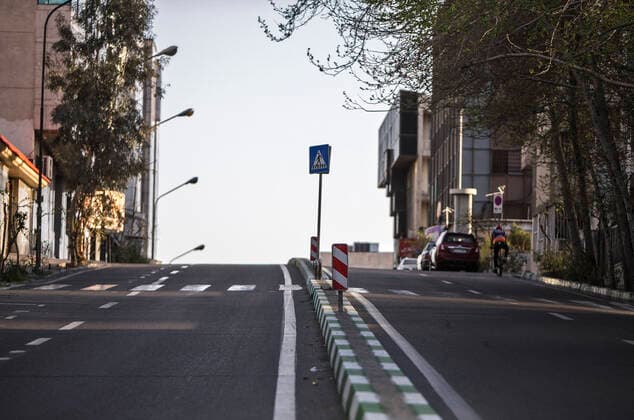 (200321) -- TEHRAN, March 21, 2020 -- Photo taken on March 20, 2020 shows an empty street in Tehran, Iran. The total number of confirmed COVID-19 cases in Iran edged toward 20,000 on Friday. (Photo by Xinhua) IRAN-TEHRAN-COVID-19-EMPTY STREETS AhmadxHalabisaz 