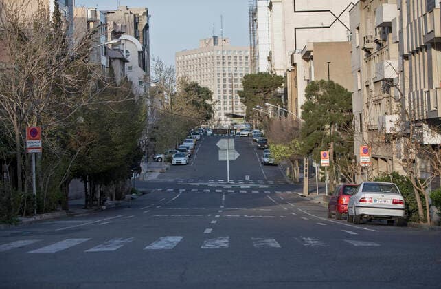 (200321) -- TEHRAN, March 21, 2020 -- Photo taken on March 20, 2020 shows an empty street in Tehran, Iran. The total number of confirmed COVID-19 cases in Iran edged toward 20,000 on Friday. (Photo by Xinhua) IRAN-TEHRAN-COVID-19-EMPTY STREETS AhmadxHalabisaz 