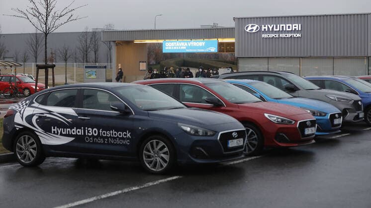 Employees of car-maker Hyundai leave Hyundai s plant in Nosovice, Czech Republic, after shutdown of the plant in relation to coronavirus outbreak, on March 21, 2020. (CTKxPhoto PetrxSznapka) CTKPhotoP202003210082301 SZN 01