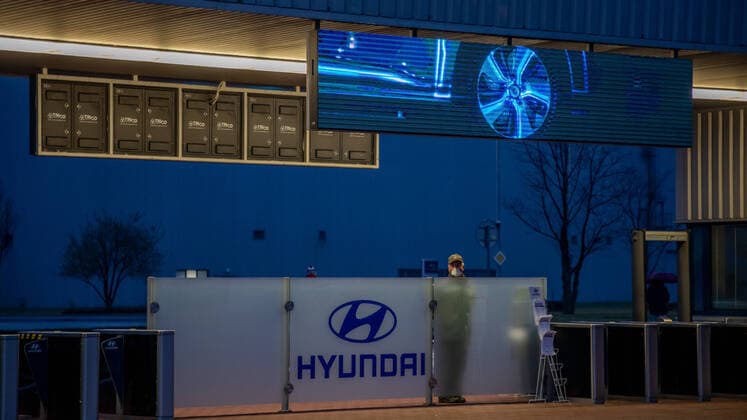 Hyundai car maker halt production for two weeks in Hyundai s Nosovice plant, Czech Republic, in relation to coronavirus outbreak, on March 21, 2020. (CTKxPhoto PetrxSznapka) CTKPhotoP202003210090001 SZN 08
