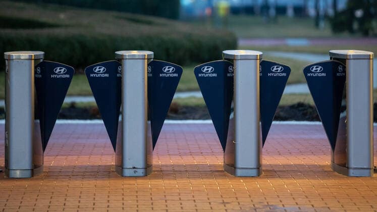 Hyundai car maker halt production for two weeks in Hyundai s Nosovice plant, Czech Republic, in relation to coronavirus outbreak, on March 21, 2020. (CTKxPhoto PetrxSznapka) CTKPhotoP202003210090301 SZN 09
