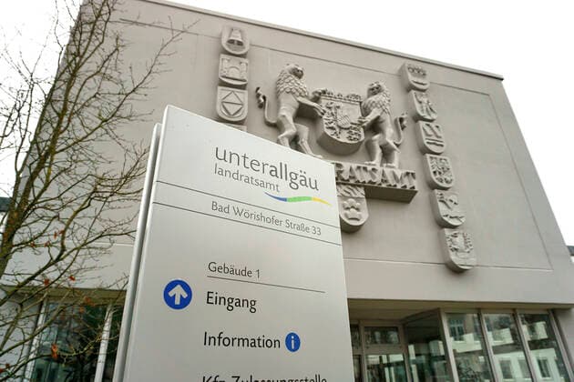21.03.2020, Das Landratsamt Unterallgäu in Mindelheim. 21.03.2020, Landratsamt Mindelheim 21.03.2020, Landratsamt Mindelheim