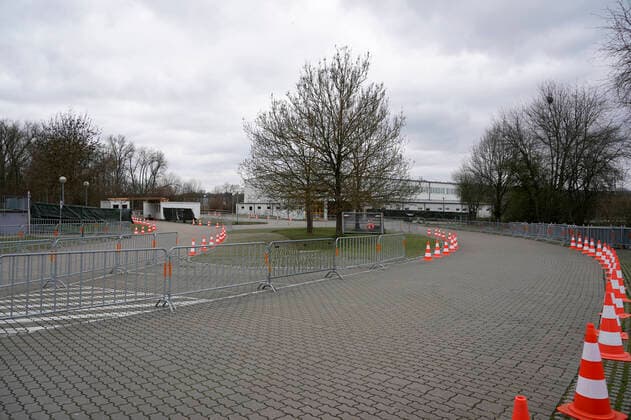 Corona-Virus Pandemie, bfischu, HMB Media Schumacher, 21.03.20, Forchheim, Germany Abstrichstelle Forchheim, Gesundheitsamt Copyright: HMBxMedia Schumacher