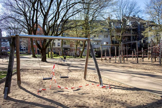 Corona Köln Deutschland 22.03.2020 Spielplatz im Dau