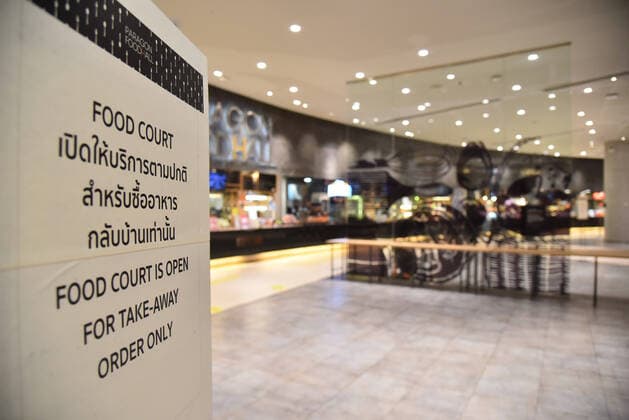 March 22, 2020, Bangkok, Bangkok, Thailand: View of an empty food court at Siam Paragon amid Coronavirus fears..Thailand s government has enacted stronger measures to combat the spread of the coronavirus, including postponing the country s biggest holiday, shutting down schools and closing bars. The restrictions are not as sweeping as in many other countries, where businesses have been shut and people have been urged or forced to stay at home. Bangkok Thailand - ZUMAs197 20200322_zaa_s197_048 Copyright: xSOPAxImagesx