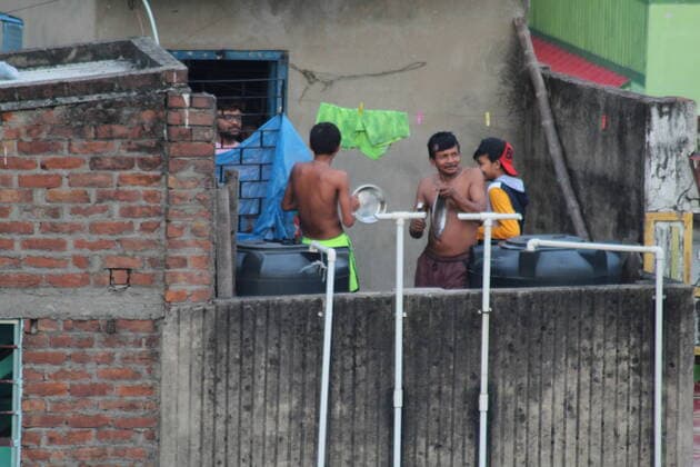 India: 5 minutes at 5 PM Janta Curfew The people of India applauding the real hero of the health department by making different sounds at 5 pm on . This was the sound of untold gratitude. Kolkata West Bengal India Copyright: SunamxBanerjee