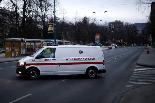Coronavirus - Curfew in Bosnia and Herzegovina 22.03.2020., Sarajevo, Bosnia and HerHerzegovina - The Bosnian government has declared a mandatory night curfew from 18:00 to 05:00, with residents of age 65 and above permanently banned from leaving their homes. ArminxDurgut PIXSELL