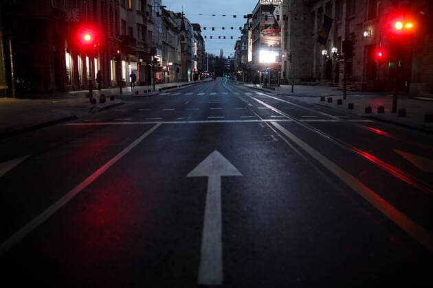 Coronavirus - Curfew in Bosnia and Herzegovina 22.03.2020., Sarajevo, Bosnia and HerHerzegovina - The Bosnian government has declared a mandatory night curfew from 18:00 to 05:00, with residents of age 65 and above permanently banned from leaving their homes. ArminxDurgut PIXSELL