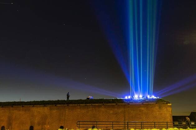 RAAMSDONKSVEER, , 22-03-2020, dutchnews, , Light the Sky for corona Light the Sky for corona  x7562138x Copyright:
