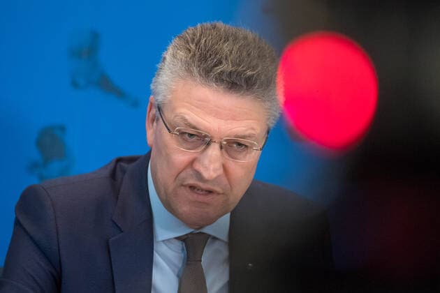 Gesundheit Corona-Virus Robert Koch-Institut Aufgrund der Corona-Krise haelt das Robert Koch-Institut, eine selbststaendige deutsche Bundesoberbehoerde fuer Infektionskrankheiten, taeglich ein Pressebriefing ab um die Oeffentlichkeit ueber den Verlauf der Virusepedimie und ueber Gegenmassnahmen zu informieren. Im Bild: Prof. Dr. Lothar H. Wieler, Praesident des Robert Koch-Institut am Freitag den 20. Maerz 2020. 20.3.2020, Berlin