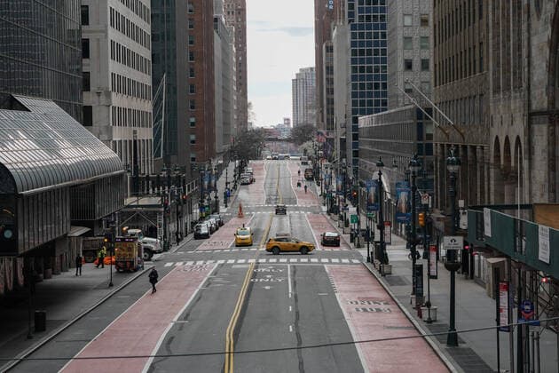 March 22, 2020, New York, NY, USA: New Yorkers respond to the Coronavirus on March 22, 2020 in New York. New York USA - ZUMAb148 20200322_zap_b148_024 Copyright: xBryanxSmithx