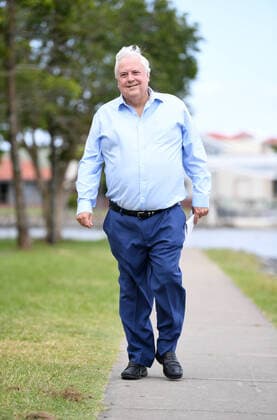 CLIVE PALMER COVID19 ANNOUNCEMENT, Businessman Clive Palmer is seen after a press conference on the Gold Coast, Monday, March 23, 2020. Mr Palmer said he will pay for more than one million doses of a malaria drug that could help fight coronavirus. ( NO ARCHIVING, EDITORIAL USE ONLY, NO USE IN BOOKS WITHOUT CONSENT BRISBANE QLD AUSTRALIA  Copyright: xDANxPELEDx 20200323001458849261