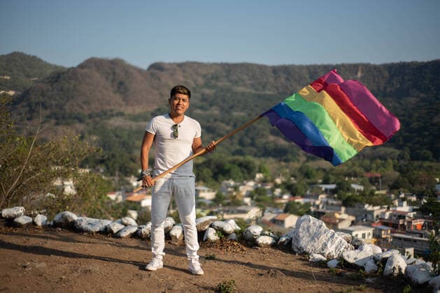 March 22, 2020, Jalcomulco, Veracruz, Mo xico: Members of the LGBTTI court of the Jalcomulco carnival carry out an awareness and prevention campaign of COVID-19. The royal court is made up of a queen and princesses who dance and celebrate during the carnival through the streets of the town. This year, the party and carnival have been canceled to prevent some kind of contagion among the population, however, the court does not miss the opportunity to send a message to the residents to wash their hands and avoid leaving home. Jalcomulco MÃ xico - ZUMAqp1_ 20200322_zip_qp1_011 Copyright: xHectorxAdolfoxQuintanarxPerezx