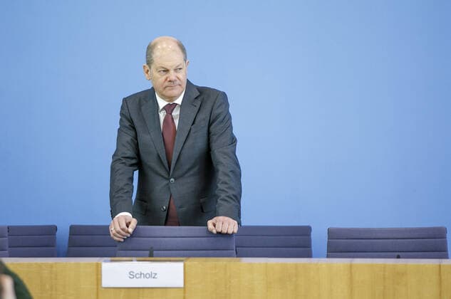 Bundesfinanzminister Olaf Scholz, SPD, spricht in der Bundespressekonferenz zum Nachtragshaushalt 2020 und die Reaktion auf die Corona-Krise. Berlin, 23.03.2020 Berlin Deutschland