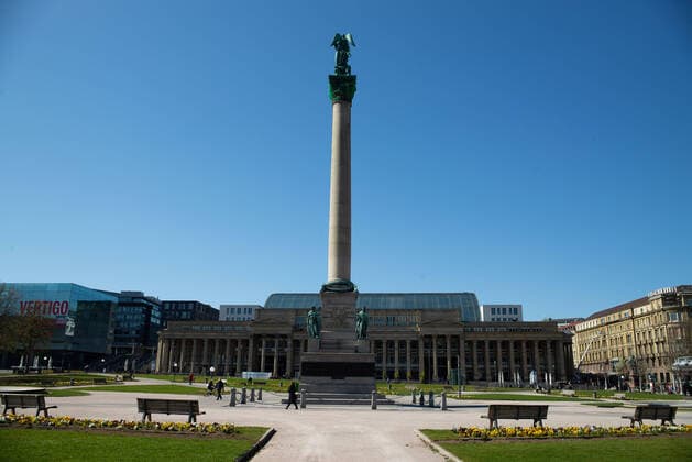 Coronavirus-COVID-19 Leere Plätze und Strassen in der Stuttgarter Innenstadt aufgrund der freiwilligen Ausgangssperre. Stuttgart Mitte Baden-Württemberg Deutschland Copyright: xLeif-HendrikxPiechowskix
