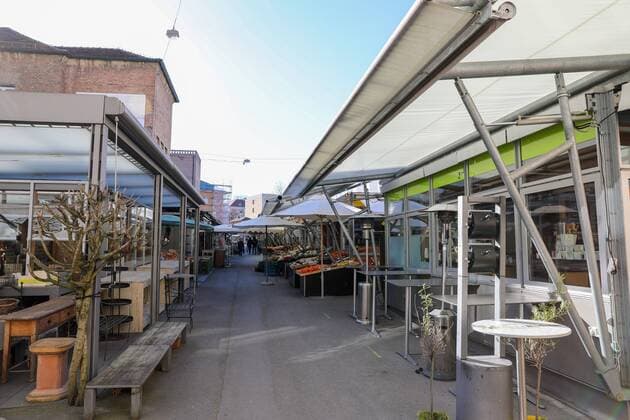 Stadtmarkt, Corona, Augsburg, Ausgangsbeschraenkung, 23.03.2020 Augsburg Bayern Deutschland