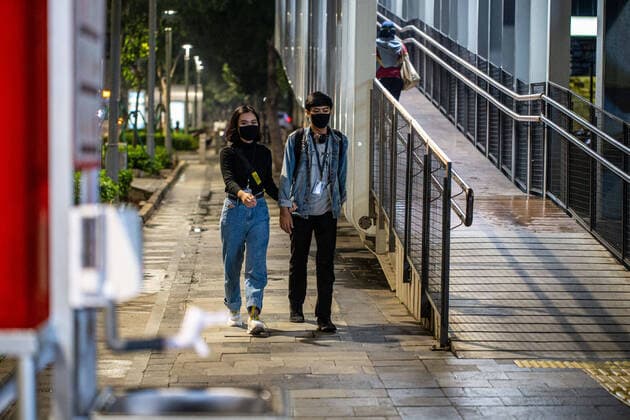 March 23, 2020, Jakarta, Jakarta, Indonesia: Jakarta, Indonesia, 23 March 2020 : People using Washing Hand Facility that provided by Jakarta Government to prevent the spreading of Corona Virus. Until monday 23 March 2020 there are total of 579 case of Corona Virus Positif in Indonesia where Jakarta case the biggest. Jakarta Indonesia - ZUMAh128 20200323_zap_h128_049 Copyright: xDonalxHusnix